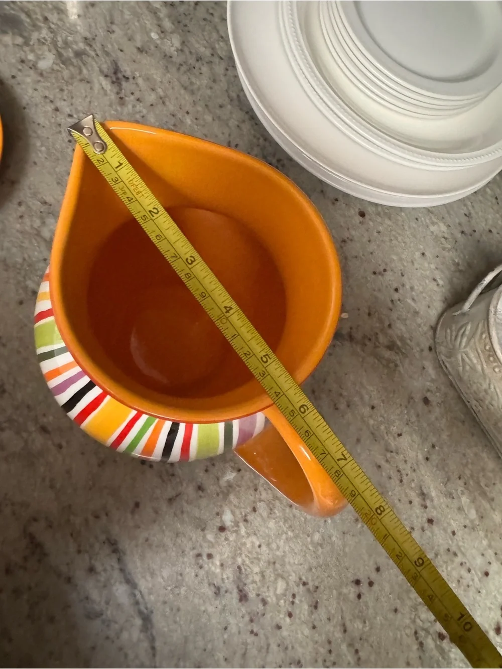 NWT Crate&Barrel Pitcher and Salter in “Mambo Margarita” print